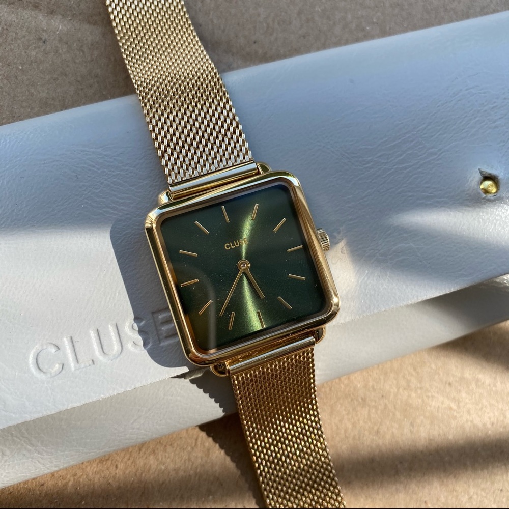 Cluse gold tone La Tetragone watch 28mm